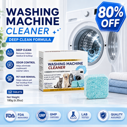 🧼Just Drop In & Run a Cycle — No Scrubbing Needed.