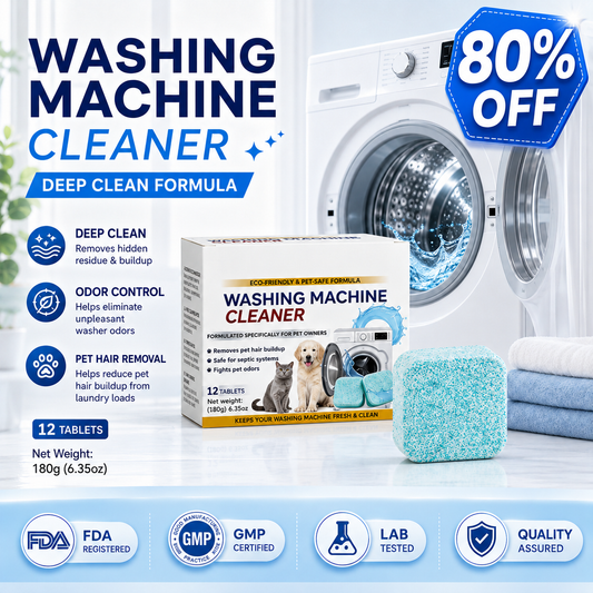 🧼Just Drop In & Run a Cycle — No Scrubbing Needed.