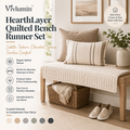 Vivlumin™ HearthLayer Quilted Bench Runner Set