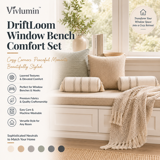 DriftLoom Window Bench Comfort Set