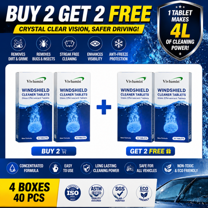 🚗 Windshield Washer Tablets | Crystal Clear Vision Anytime