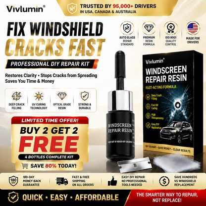 🚗 Easy DIY Windshield Crack Repair — Restore Clarity & Help Prevent Spreading