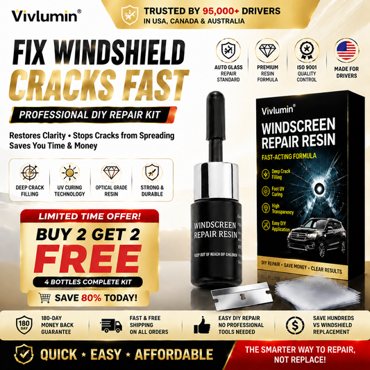 🚗 Easy DIY Windshield Crack Repair — Restore Clarity & Help Prevent Spreading