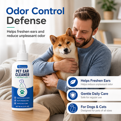 🐶 Pet Ear Cleaner for Dogs & Cats – Gentle Daily Ear Care