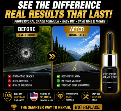 🚗 Easy DIY Windshield Crack Repair — Restore Clarity & Help Prevent Spreading