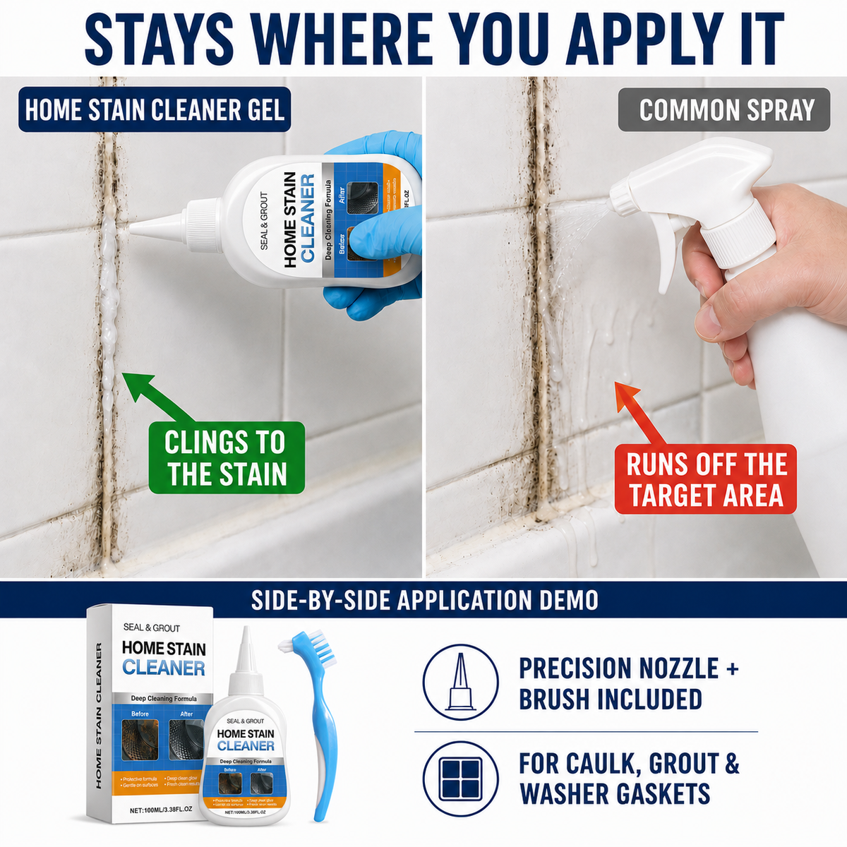 💥Limited-Time Offer - Mold & Mildew Remover Gel + Brush