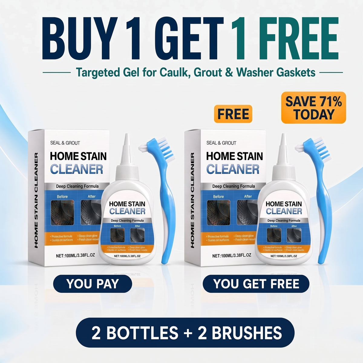💥Limited-Time Offer - Mold & Mildew Remover Gel + Brush