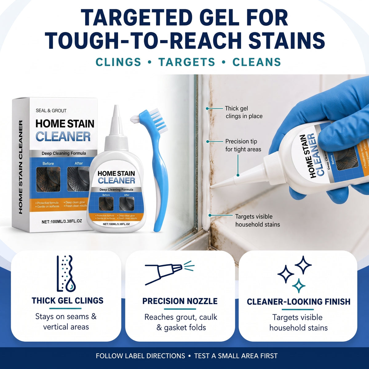 💥Limited-Time Offer - Mold & Mildew Remover Gel + Brush