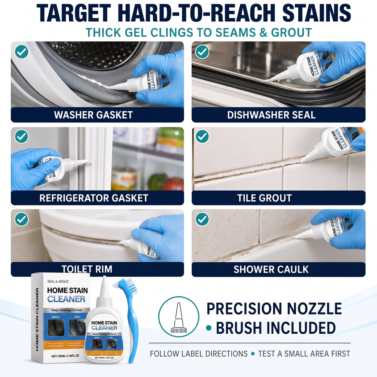 💥Limited-Time Offer - Mold & Mildew Remover Gel + Brush
